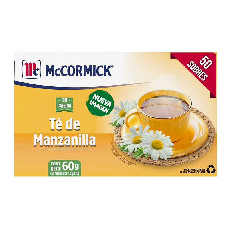 Té McCormick sabor manzanilla 50 sobres 60 g Fénix El Super de Casa