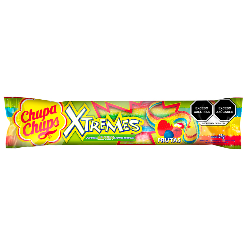 Caramelo Chupa Chups Xtremes en tiras sabor frutas 57 g - Fénix El ...